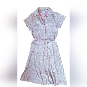 VTG 70s Diane Von Furstenberg Floral Cotton Top & Dress 3 Piece Set Sz 10 RARE